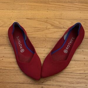 Rothy's Vibrant Red Women's Loafers The Point II